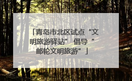 青岛市北区试点“文明旅游驿站” 倡导“邮轮文明旅游”