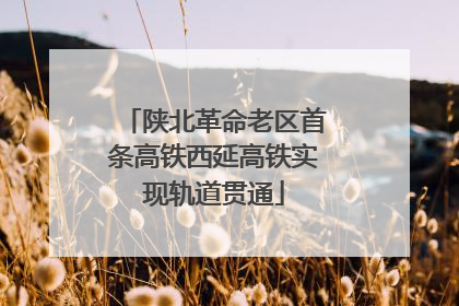 陕北革命老区首条高铁西延高铁实现轨道贯通