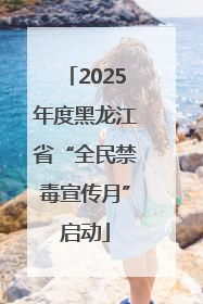 2025年度黑龙江省“全民禁毒宣传月”启动