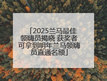 2025兰马最佳领嗨员揭晓 获奖者可拿到明年兰马领嗨员直通名额