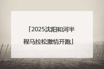 2025沈阳和河半程马拉松激情开跑